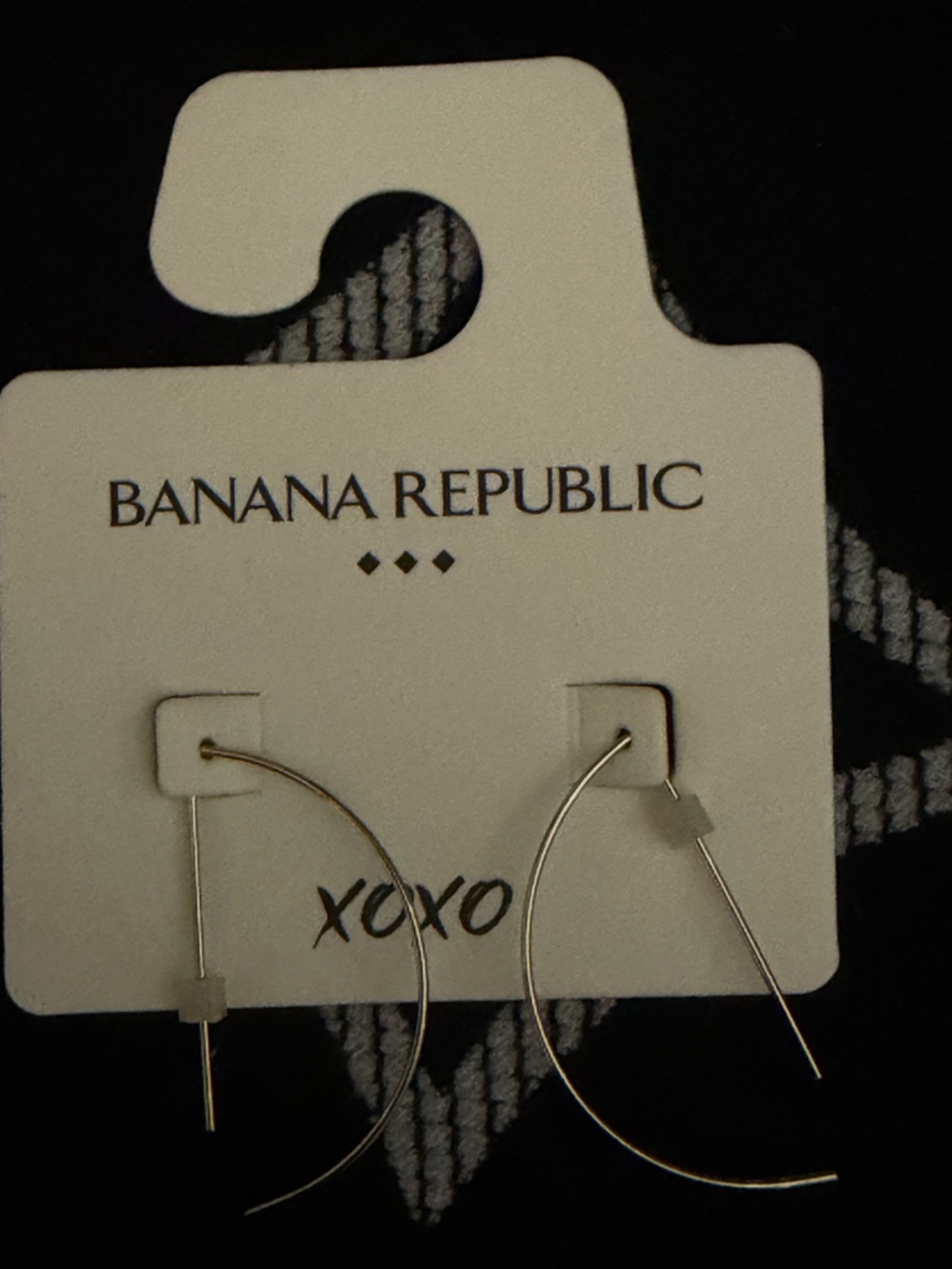 Banana Republic Gold-Tone Crescent Hoop Earrings